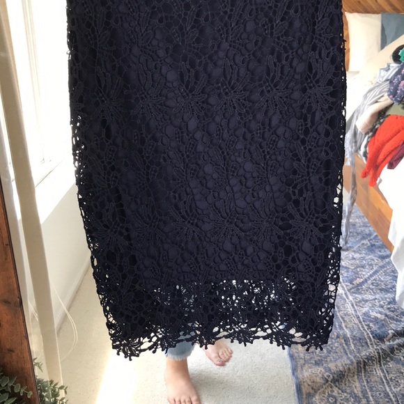 Francesca’s Collections Navy blue dress - Picture 4 of 5